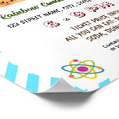 編集可能サイエンスフェアフライヤー ポスター (角)