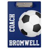 編集可能サッカーサッカークリップボード クリップボード (正面)