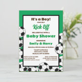 編集可能サッカー招待状 招待状 (スタンド正面)