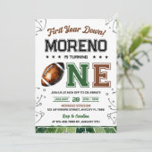 編集可能サッカー誕生日招待状初年度1 招待状 (スタンド正面)