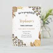 編集可能サファリ誕生日招待状 招待状 (スタンド正面)