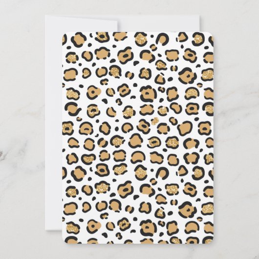 編集可能サファリ誕生日招待状 招待状 (裏面)