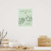 編集可能サマーおもしろいキャンプ、ユースサマーキャンプ ポスター (キッチン)