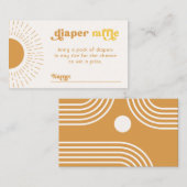 編集可能サンおむつラッフルカード エンクロージャーカード (正面/裏面)