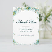 編集可能サンキューカード、カスタムウェディングカード 出欠カード (スタンド正面)