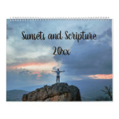 編集可能サンセットおよび聖なる書物、 経典カレンダー カレンダー (カバー)