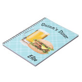 編集可能サーバーダイナーレストラン ノートブック (左側)