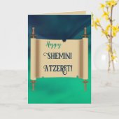 編集可能シェミニアツェレット カード (黄色い花)