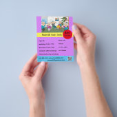 編集可能シニアセンターフライヤー チラシ (手)