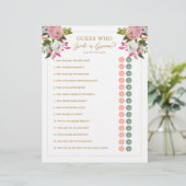 編集可能シャワーゲームピンクフローラ花婿Y/N (スタンド正面)