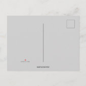 編集可能シルバースター新年 インビテーションポストカード (裏面)