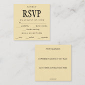 編集可能シンプルなクラスRSVP エンクロージャーカード (正面/裏面)