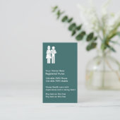 編集可能シンプルナース名刺 名刺 (スタンド正面)