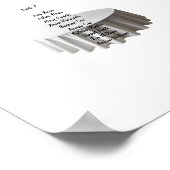 編集可能シーティンググラフアート ポスター (角)