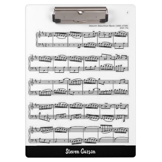 編集可能シートの音楽と名前 クリップボード (正面)