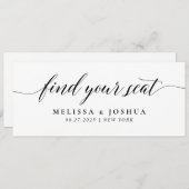 編集可能シート座席表カードの検索 招待状 (正面/裏面)