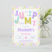 編集可能ジャンプ招待状 招待状 (スタンド正面)