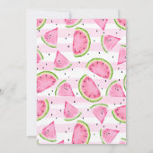 編集可能スイカ招待状誕生日招待状 招待状 (裏面)