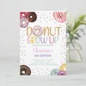 編集可能スウィートスプリンクルパーティー招待状 子供へ 招待状 (スタンド正面)