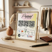 編集可能スキャンから支払い署名 – QRコードテンプレート チラシ