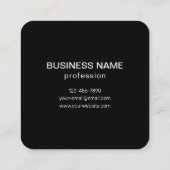 編集可能スキャン可能QRコード+ビジネス名 スクエア名刺 (裏面)