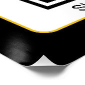 編集可能スキャン可能QRコード+ビジネス名 ポスター (コーナー)