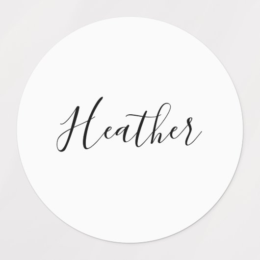 編集可能スクリプモダン文字パターン |黒と白 ラベル (デザイン1)