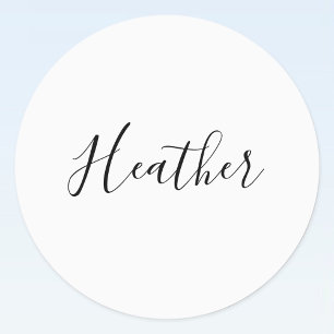 編集可能スクリプモダン文字パターン  黒と白 ラベル