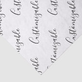 編集可能スクリプモダン文字パターン |黒と白 薄葉紙 (詳細)