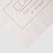 編集可能スタイリッシュテンプレート | オフホワイトとダークブラウン 薄葉紙 (詳細)