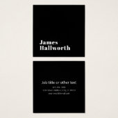 編集可能スタイリッシュレトロモダン名(または他の文字) (正面&裏面)