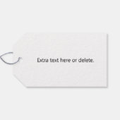 編集可能スタイリッシュレトロモダン名(または他の文字) ギフトタグ (裏面横)