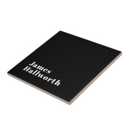 編集可能スタイリッシュレトロモダン名(または他の文字) タイル