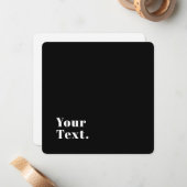 編集可能スタイリッシュレトロモダン名(または他の文字) ノートカード (正面/裏面インサイチュ)