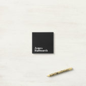 編集可能スタイリッシュレトロモダン名(または他の文字) ポストイット (デスク上)