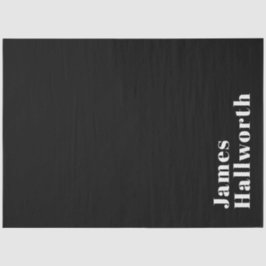 編集可能スタイリッシュレトロモダン名(または他の文字) 薄葉紙