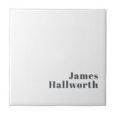 編集可能スタイリッシュレトロモダン文字 | グレイ タイル (正面)