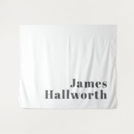 編集可能スタイリッシュレトロモダン文字 | グレイ タペストリー