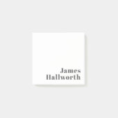 編集可能スタイリッシュレトロモダン文字 | グレイ ポストイット (正面)