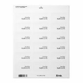 編集可能スタイリッシュレトロモダン文字 | グレイ ラベル (フルシート)