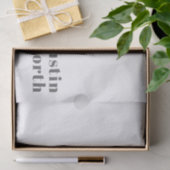 編集可能スタイリッシュレトロモダン文字 | グレイ 薄葉紙 (ギフト)