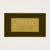 編集可能スタイリッシュ文字テンプレート | ヴィンテージ金ゴールド (正面)