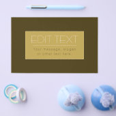 編集可能スタイリッシュ文字テンプレート | ヴィンテージ金ゴールド チラシ (シングル)