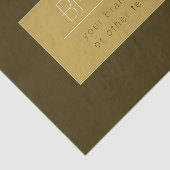 編集可能スタイリッシュ文字テンプレート | ヴィンテージ金ゴールド 薄葉紙 (詳細)