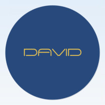 編集可能スタイリッシュ文字 | 金ゴールド&ネイビーブルー