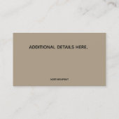 編集可能スタックストーンライフコーチ 名刺 (裏面)