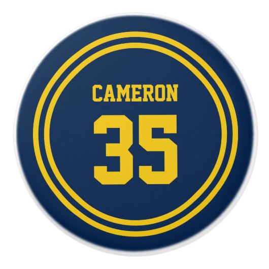 編集可能ストライプな色と背景色スポーティ セラミックノブ (正面)