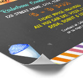 編集可能スノーコーン資金調達者フライヤー ポスター (角)