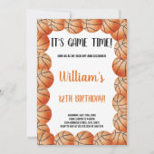 編集可能スポーツパーティーカー子供へド 招待状 (正面)