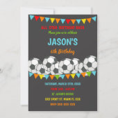 編集可能スポーツパーティー招待状 子供へ 招待状 (正面)